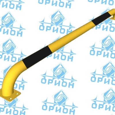 Колесоотбойник прямой 76 мм на отводах