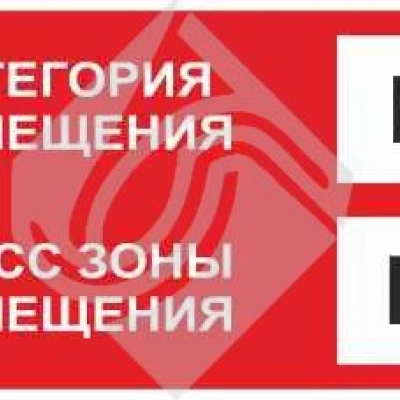 Знак категории помещения по взрывопожарной и пожарной опасности b3_п-i